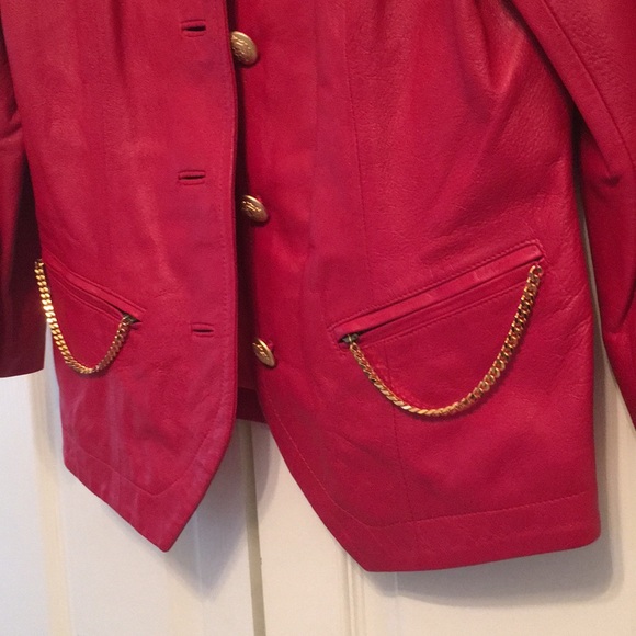 Israeli Designer Beged-Or Vintage Leather Jacket - Picture 2 of 7